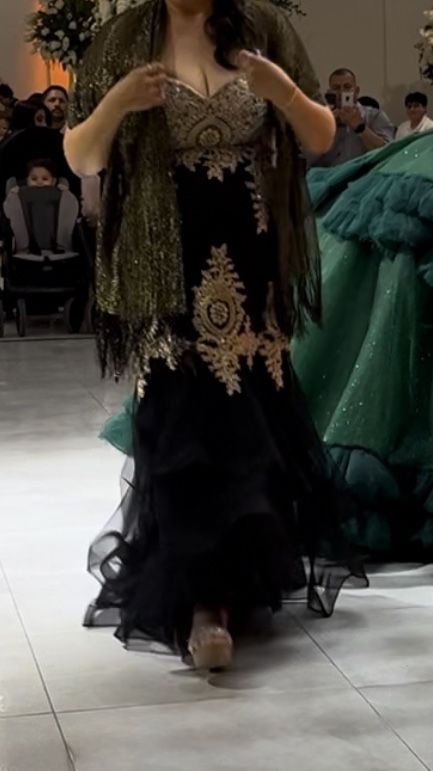 Black And Gold Dress ! 