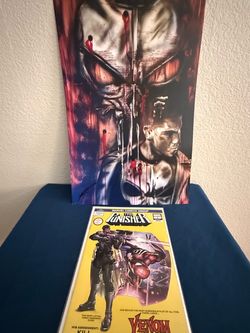MARVEL The Punsiher bundle - art print and comic - NEW