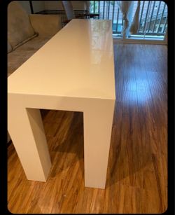 Off white console table Jonathan Adler