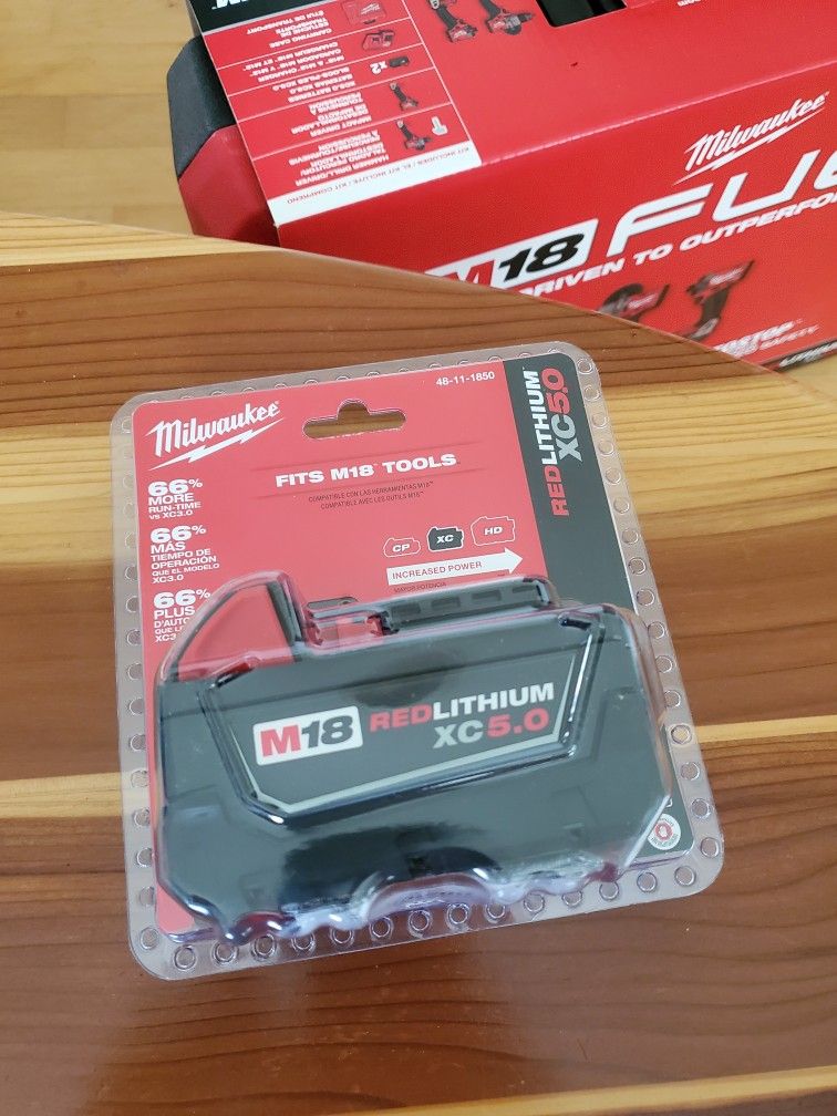 M18 18-Volt 5.0 Ah Lithium-Ion XC Extended Capacity Battery Pack