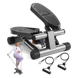 Niceday Stepper for Exercise, Mini Stair Stepper with Resistance Bands at Home Workout Equipment with 300LBS Loading Capacity, Hydraulic Fitness Stepp