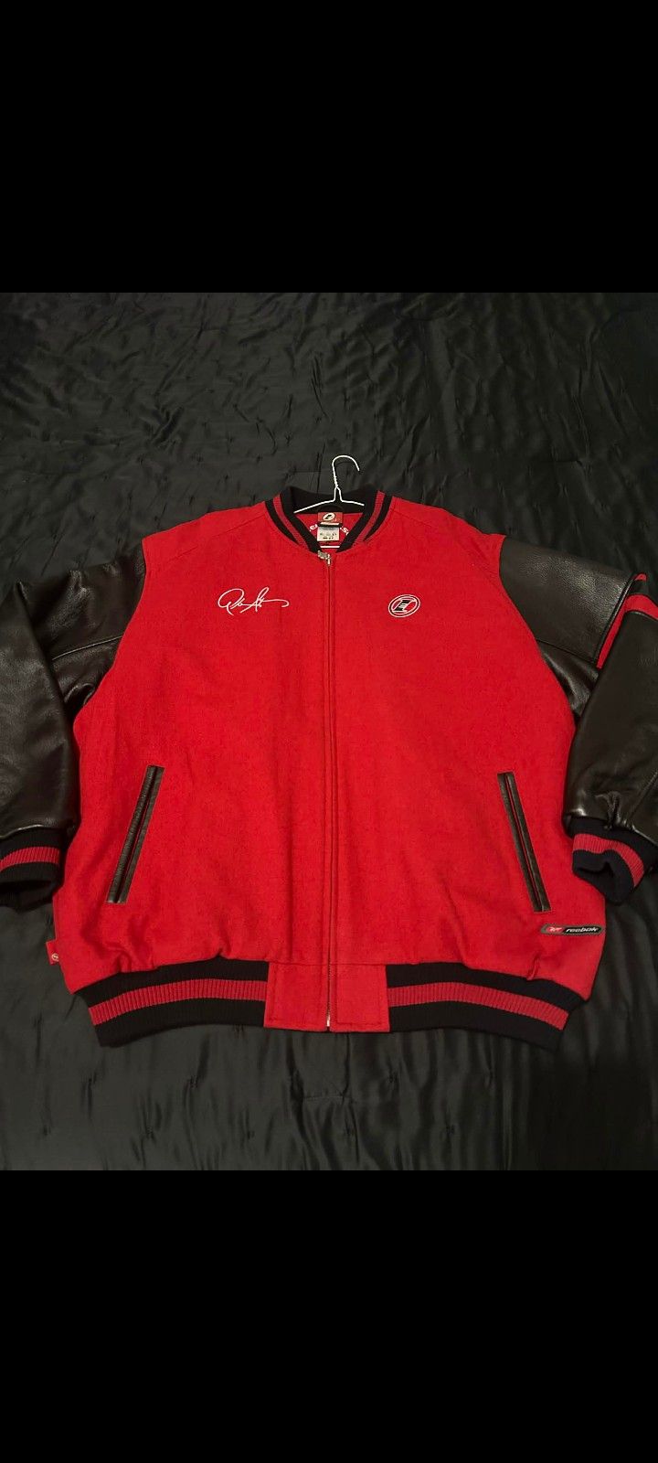 Allen Iverson Reebok Wool/Leather Jacket Size L