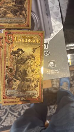 Oklahoma Goldback 1/2 Troy Ounce 24K Gold Note