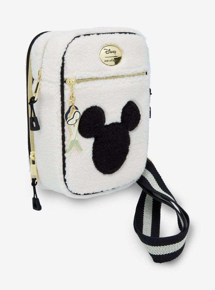 (NEW) Our Universe Disney Mickey Mouse Ski Sherpa Crossbody Bag
