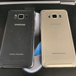 Samsung S8Active Phones Grey and Gold 64GB $185