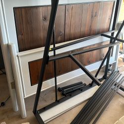 Queen bed and metal frame