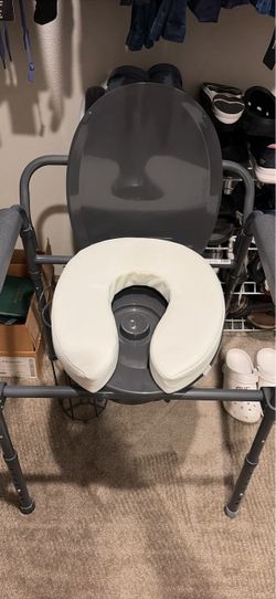 Bedside Commode Chair with Padded Seat