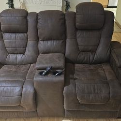 Eric Church Renegade Dual Power Electric Recliner Loveseat