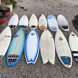 Surfboard Sale, 12 Surfboard, Shortboard, Groveler, Egg, Fish Surfboard For Sale