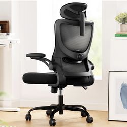 Ergonomic Office Chair: Office Desk Chair with High Back Mesh and Adjustable Lumbar Support Rolling Work Swivel Task Chairs