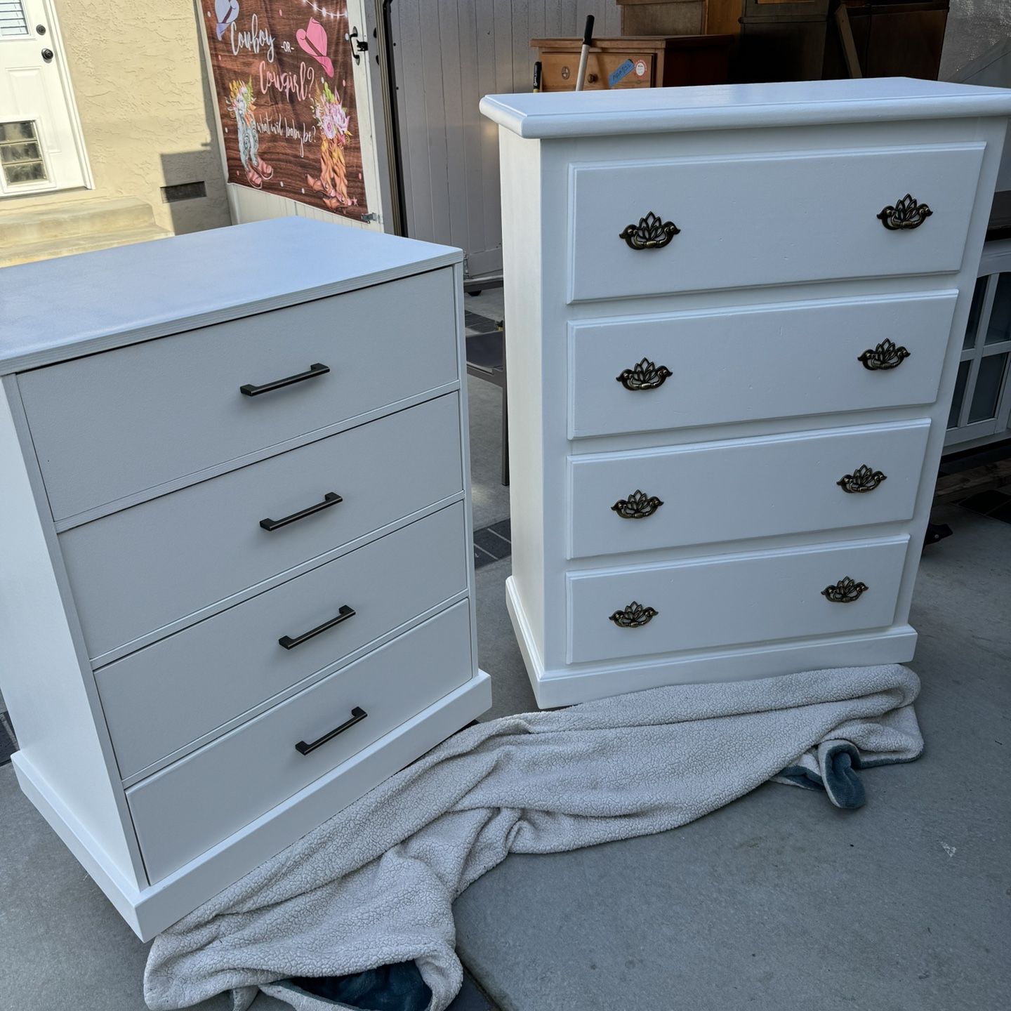 WHITE DRESSERS SEE PICS FOR SIZES 150.00
