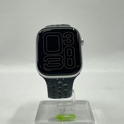 GPS Only Apple Watch Series 10 46MM Silver Aluminum Nike Sport Band MWX03LW/A