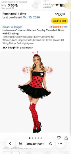 Ladybug Costume - Size small