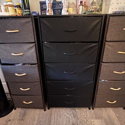 3 fabric dressers