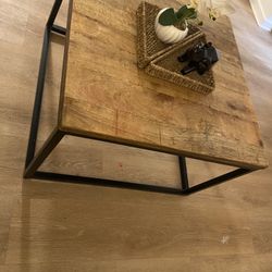 Solid wood coffee table