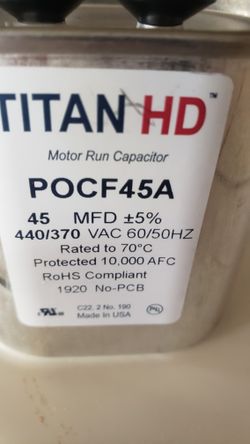 TITAN HD RUN CAPACITOR 10$ 