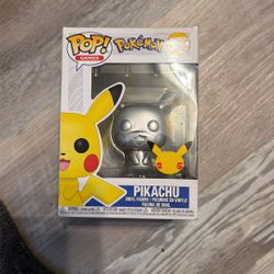 Funko Pop Pokémon Pikachu Metallic Silver 25th Limited Release PRE-ORDER #353