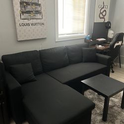 Black small couch