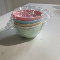 Silicone Bowls For Mixing Facial Mask 5ct