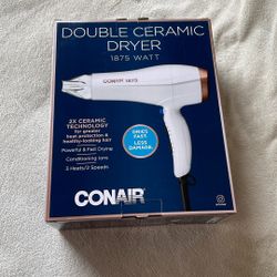 New Conair Ceramic Hair Dryer & Curling Iron