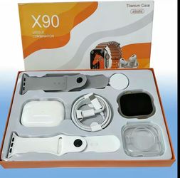 Smart watch Kit with Bluetooth Headphones,