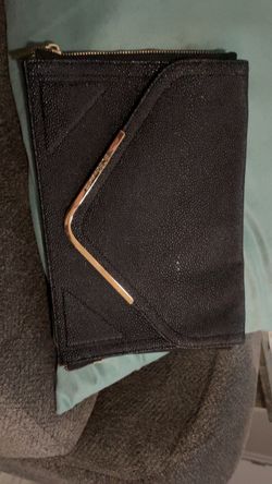 BCBG - Black Clutch Wallet with Gold Hardware