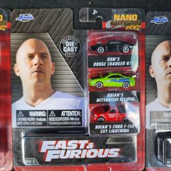 Fast And Furious Nano Metal Cars Jada