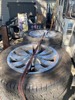 Truck Wheels with All-Terrain Tires Set of 4