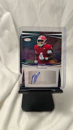 #0934 Sage Autographed Football Cards x3