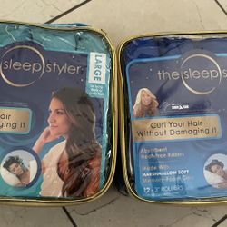 New sleep styler nightime hair curlers  large/mini