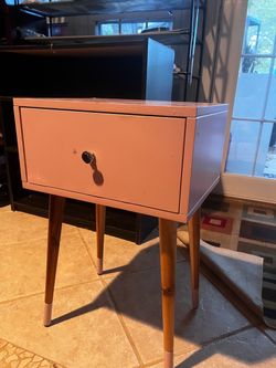 Mid-Century Modern Nightstand with Drawer