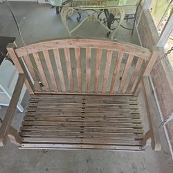 Wood Porch Swing with Chains – $150 Firm