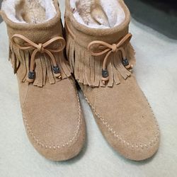 Genuine Suede Boots 