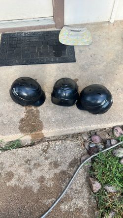 3 Rawlings Baseball Helmets