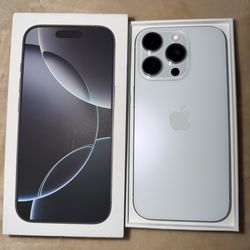 iPhone 16 Pro – white titanium– 128GB – AT&T carrier locked (not unlocked) – Clean IMEI.