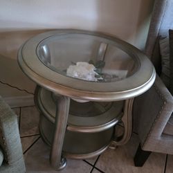 Elegant Gray Sofa Table