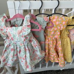 Baby Girl Dresses And Matching Sets 0-3 Months