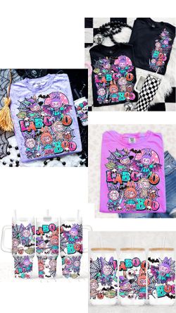 Halloween Shirts, Sweaters, Tumblers, Glass Cups