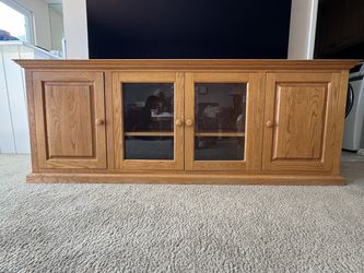 Entertainment Cabinet - Solid Oak