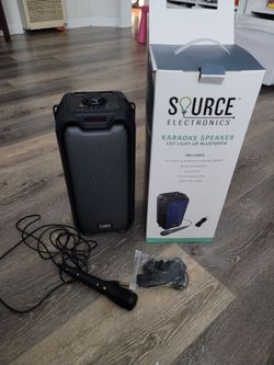 Bluetooth Karaoke Speaker with Microphone – $25 Firm