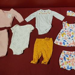 0-3 month girls clothing sets