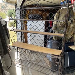 Iron Bakers Rack/Shelf