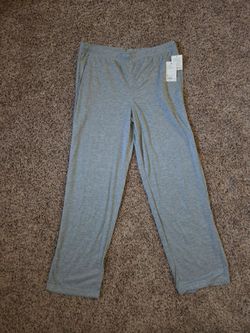 Boys 18/20 Husky pajama pants with pockets, gray