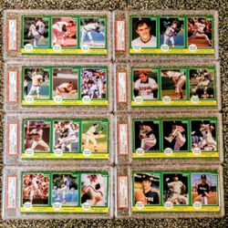 1986 Nolan Ryan Star Panel Set 24 cards all graded