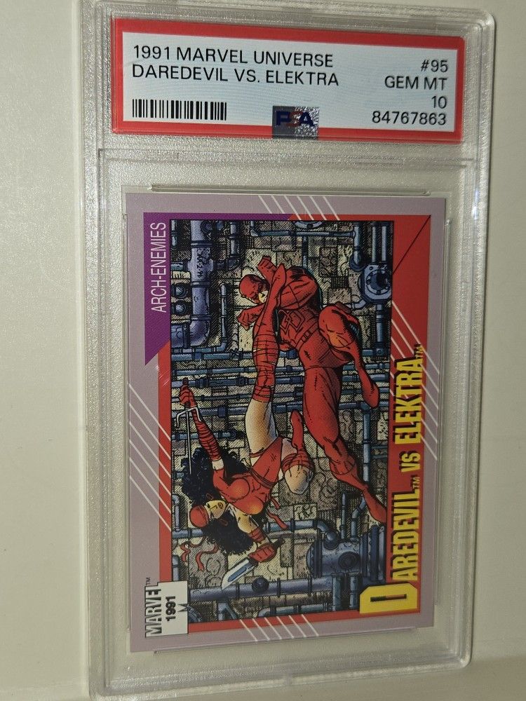 1991 MARVEL UNIVERSE DAREDEVIL VS. ELEKTRA