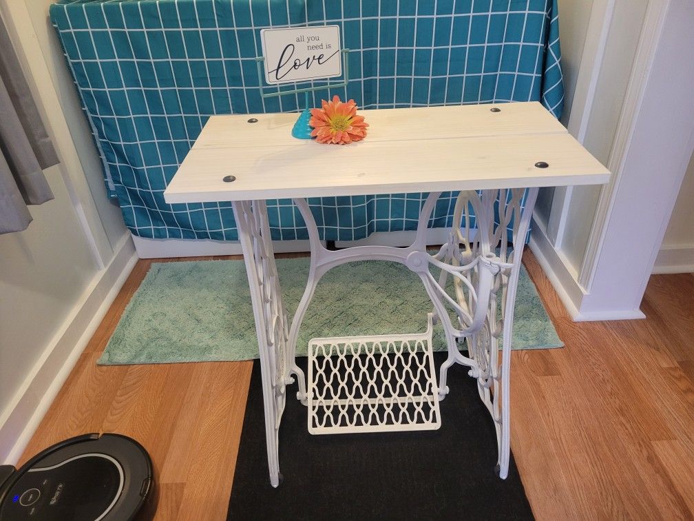 Antique Singer Sewing Machine Base Table