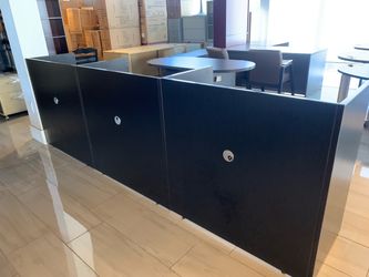 Telemarketers stations 42” each desk black espresso