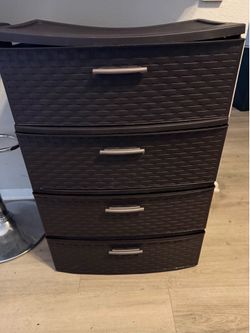 Sterilite 4 Drawer Wide Weave Tower Espresso.