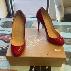 Christian Louboutin 61/2 Red Color 