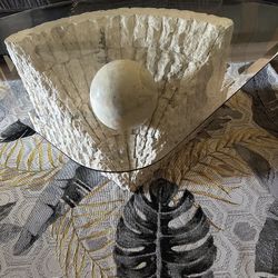 Glass Coffee Table And End Table 